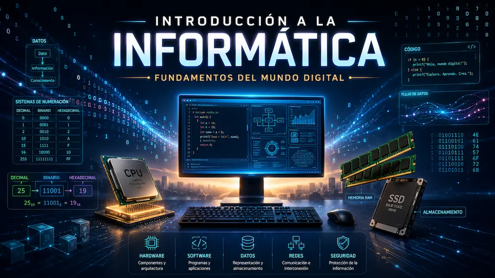 Portada del curso Fundamentos de informática